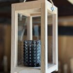 Lanterne "Lueur de cèdre" porte bougie Brun