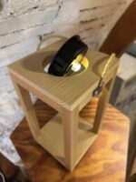 lanterne solaire en bois de cèdre massif